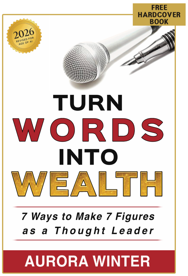 Turn Words Into Wealth Hardcover (FREE pay only S&H)